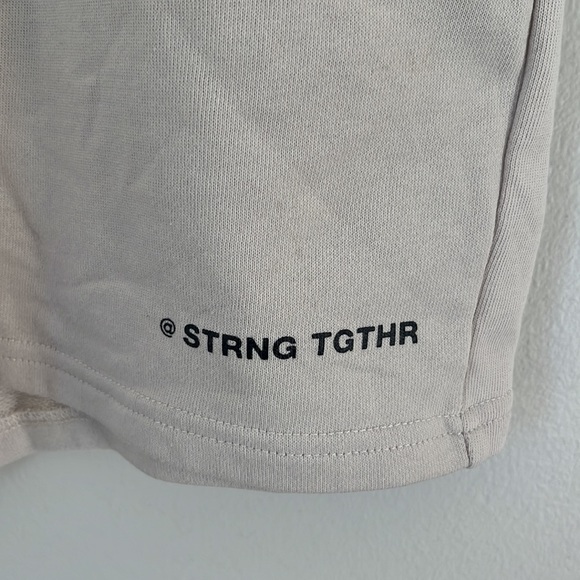 Stronger Together Cream Sweat Shorts! - Picture 2 of 4